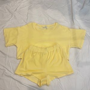 ASOS Terry Matching short set and Crop Top